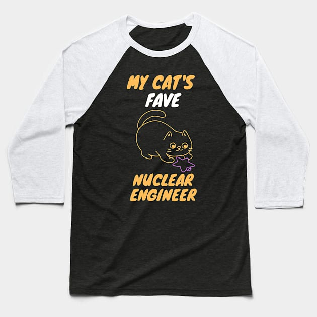 My cat's fave nuclear engineer Baseball T-Shirt by SnowballSteps